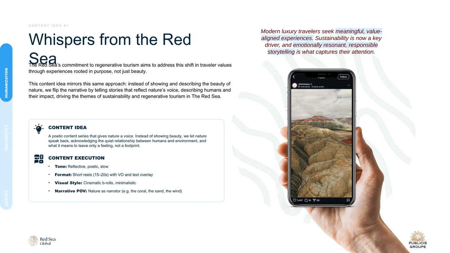 Whispers from the Red Sea: a poetic Reel series where nature speaks back.
