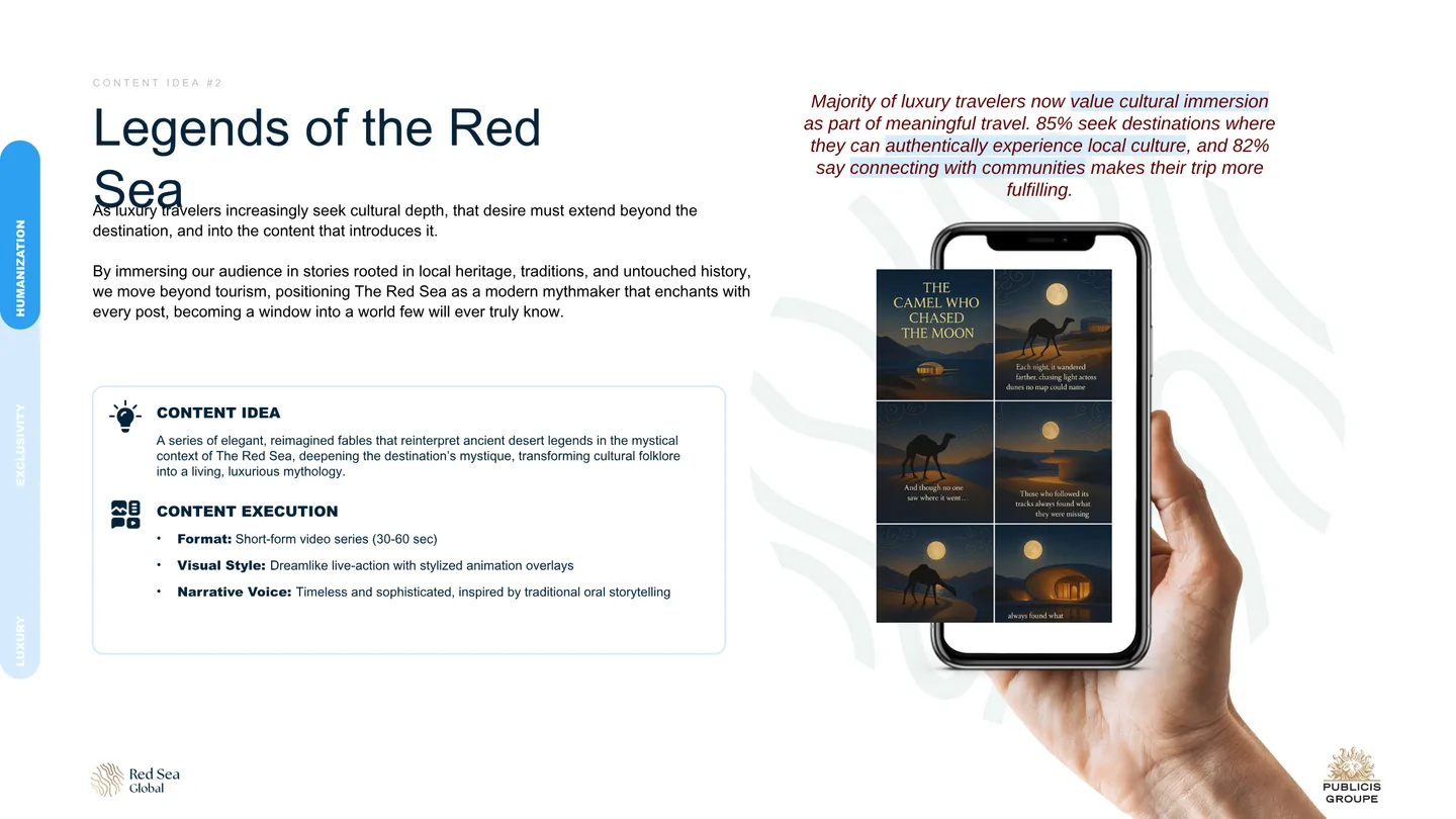 Legends of the Red Sea: reimagined desert fables as short-form video.