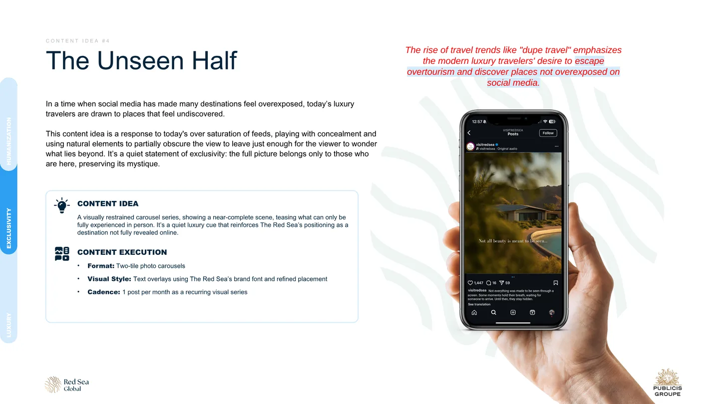 The Unseen Half: carousels that show a near-complete scene and hold the rest back.