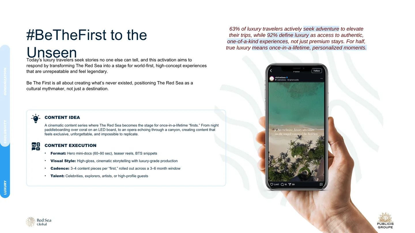 #BeTheFirst to the Unseen: once-in-a-lifetime firsts staged at The Red Sea.