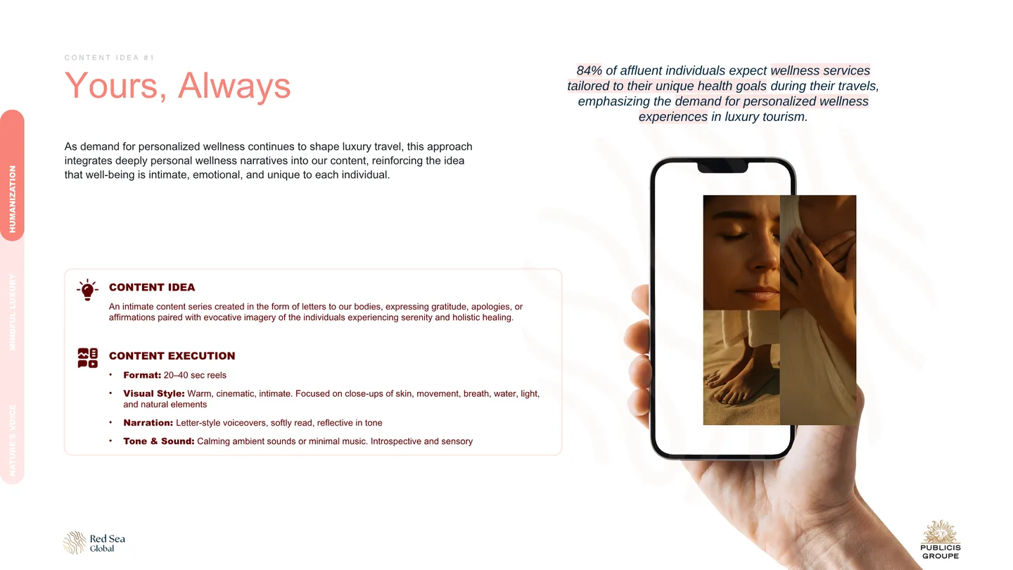 Yours, Always: AMAALA wellness content written as letters to the body.